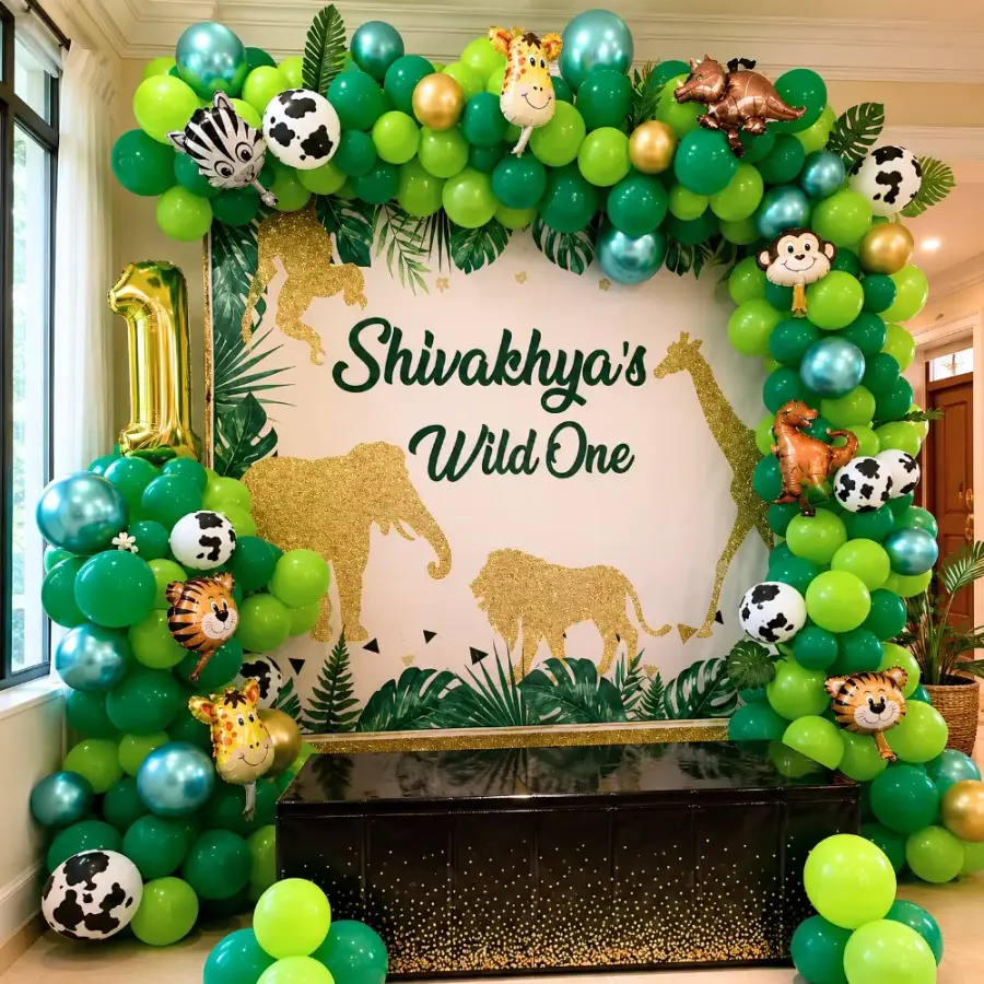 Wild One Theme Decoration — decoration setup in Pune
