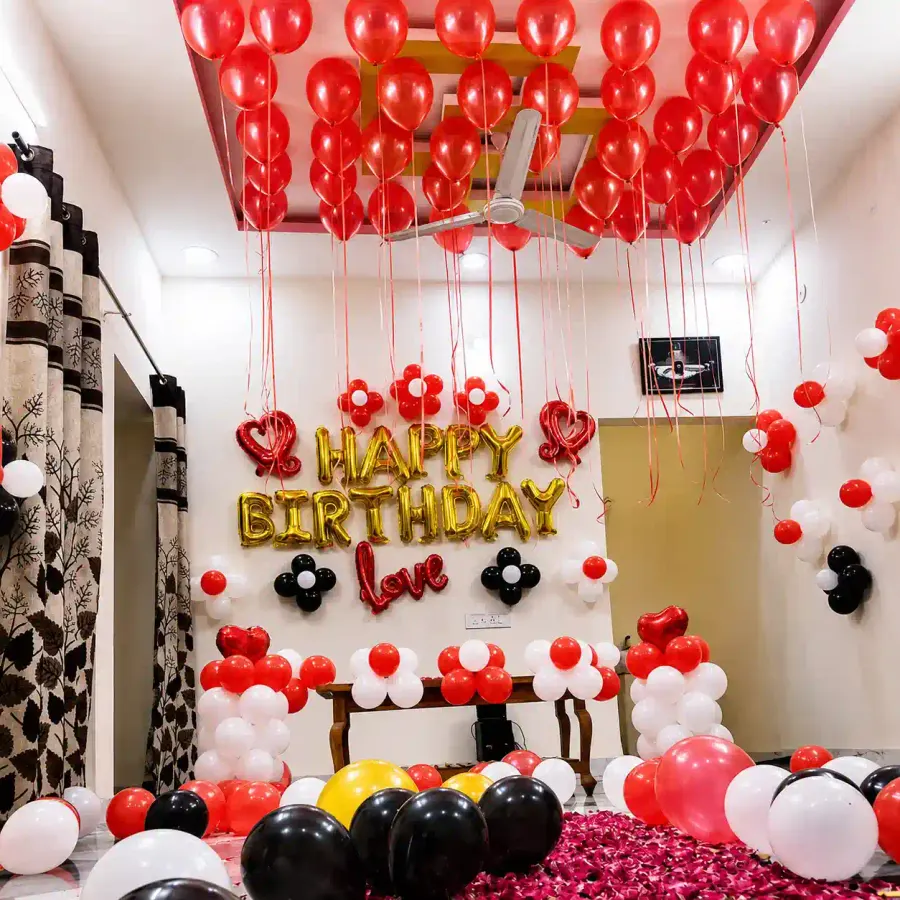 Romantic Birthday Surprise — decoration setup in Pune