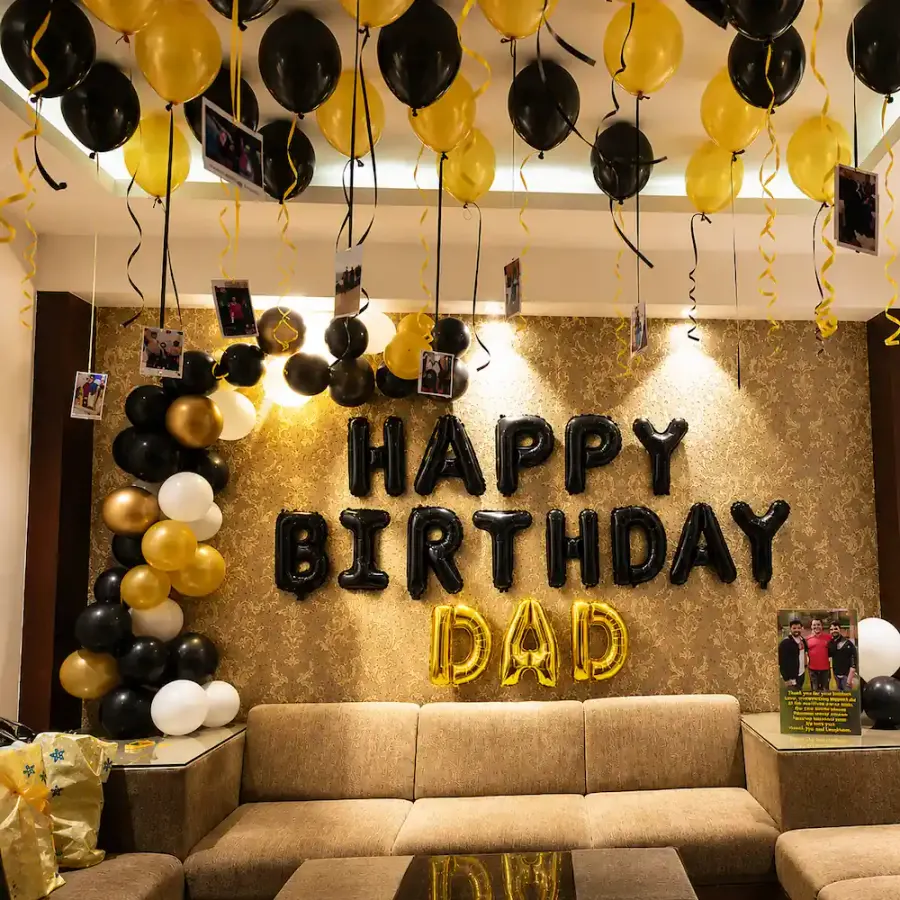 Dad Birthday Theme — decoration setup in Pune