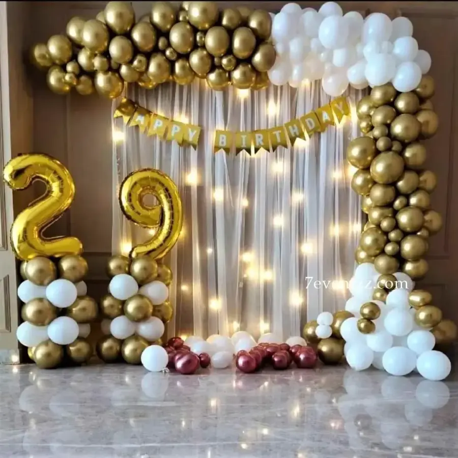 Birthday Wall backdrop — decoration setup in Pune