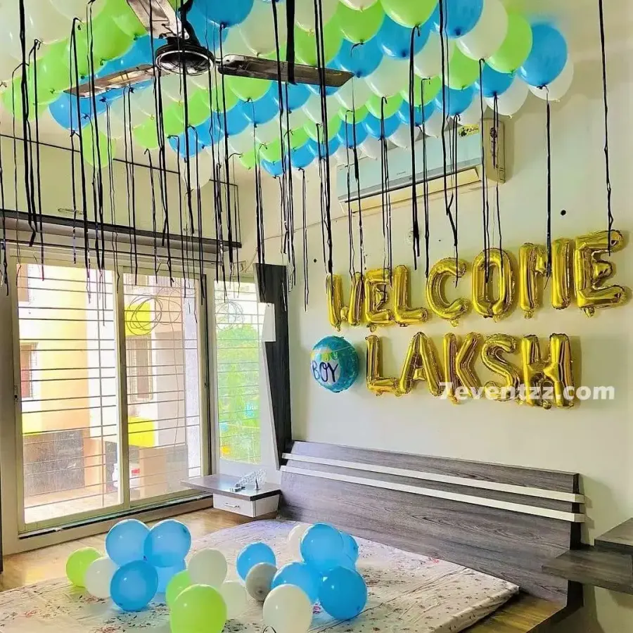 Welcome Baby Room Decoration — decoration setup in Pune