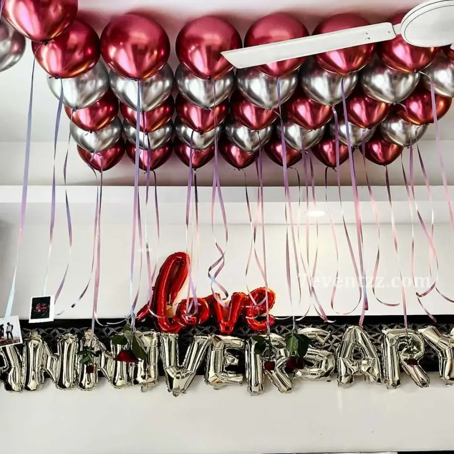 Elegant Anniversary Decoration — decoration setup in Pune