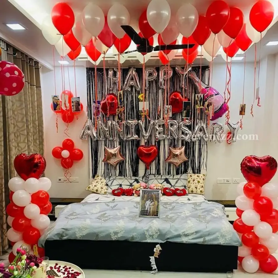 Romantic Anniversary Decor — decoration setup in Pune