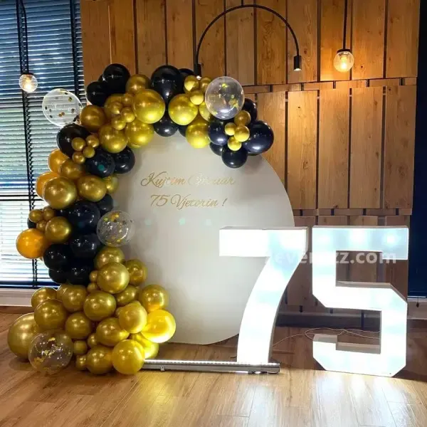 75th Birthday Decoration — decoration setup in Pune