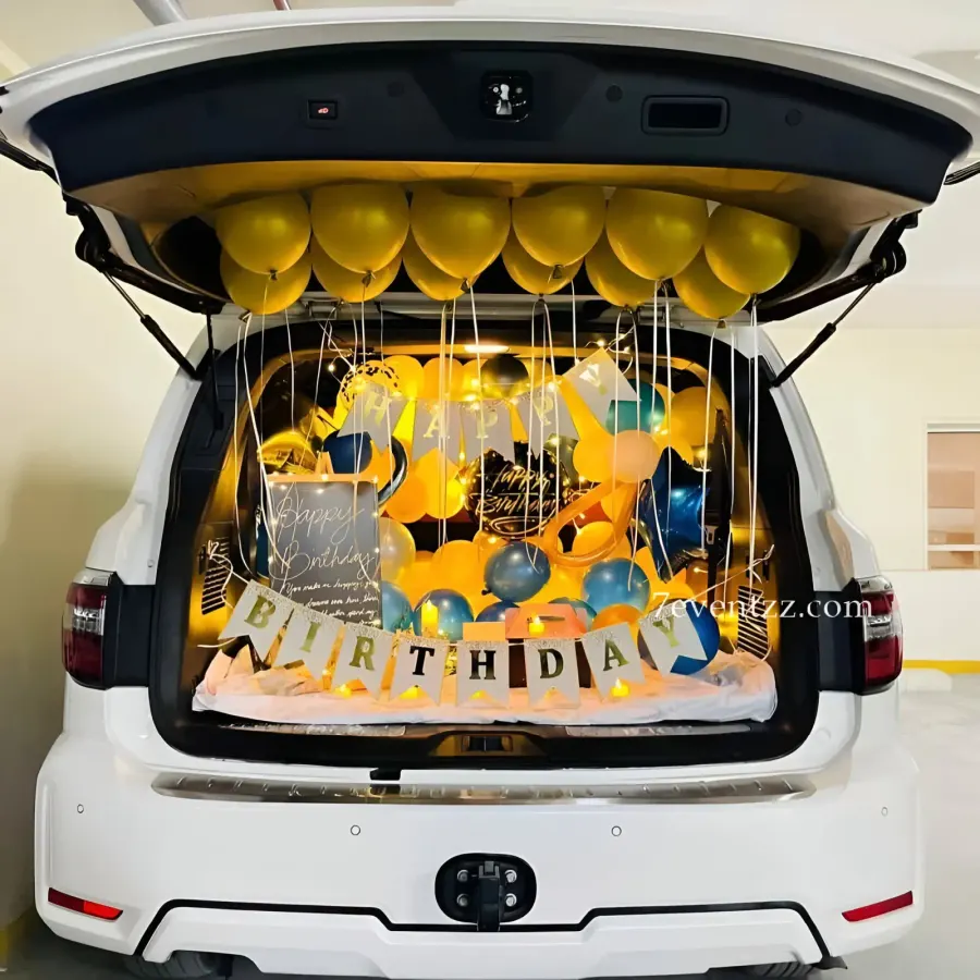 Golden Car Decor — decoration setup in Pune