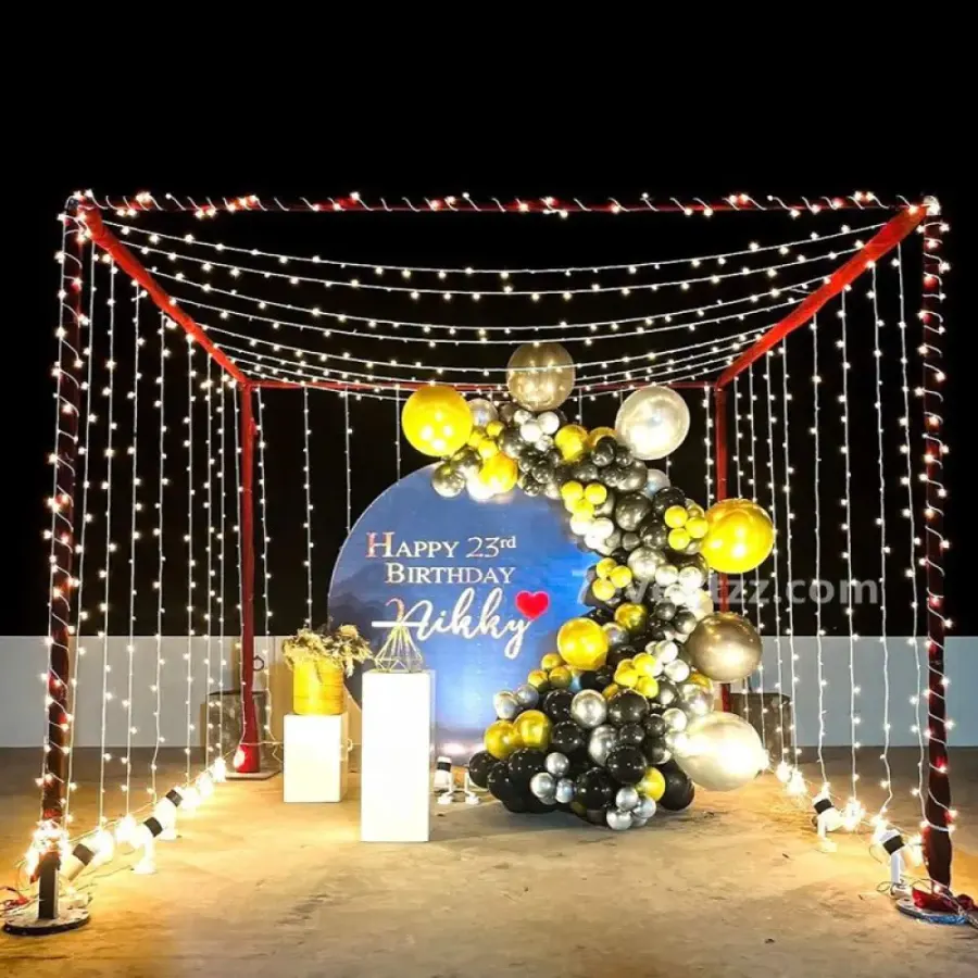Premium Terrace Birthday Setup — decoration setup in Pune