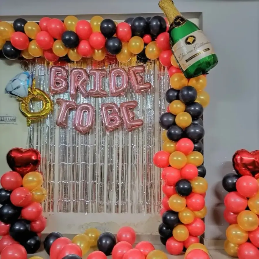 Colorful Bachelorette Decoration — decoration setup in Pune