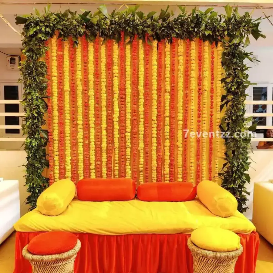 Elegant Haldi Setup — photo 2