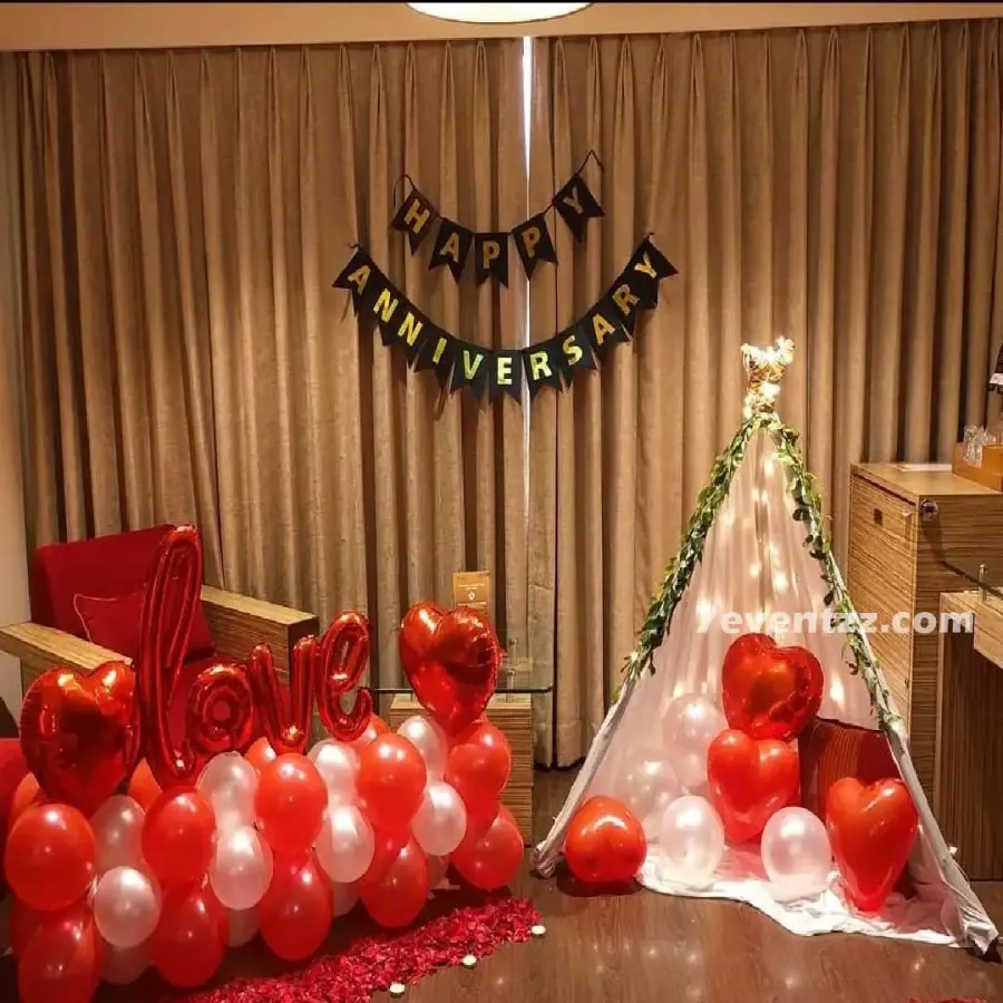 Tent Decoration For Anniversary — decoration setup in Pune