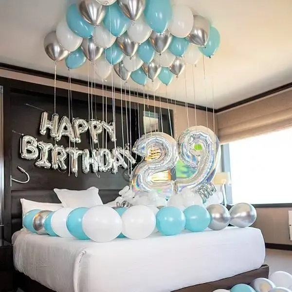 Blue and White Decoration — decoration setup in Pune