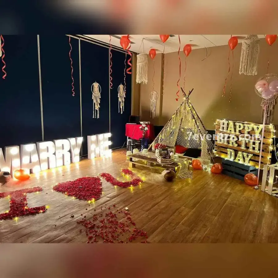 Movie Dining Candle Light — decoration setup in Pune