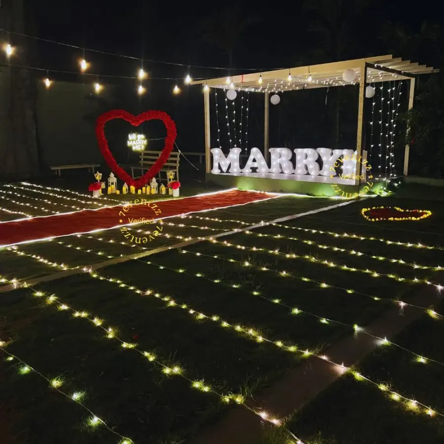 Romantic Marry Me Proposal Setup — photo 2