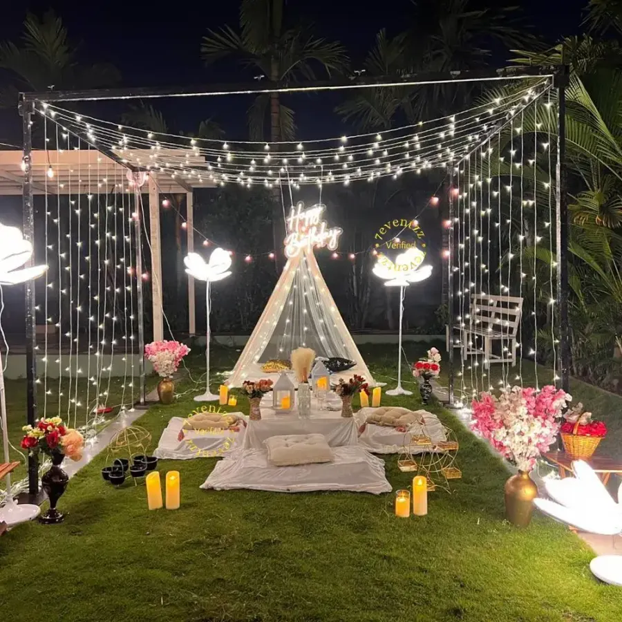 Twilight Romance with Cabana Setup — decoration setup in Pune