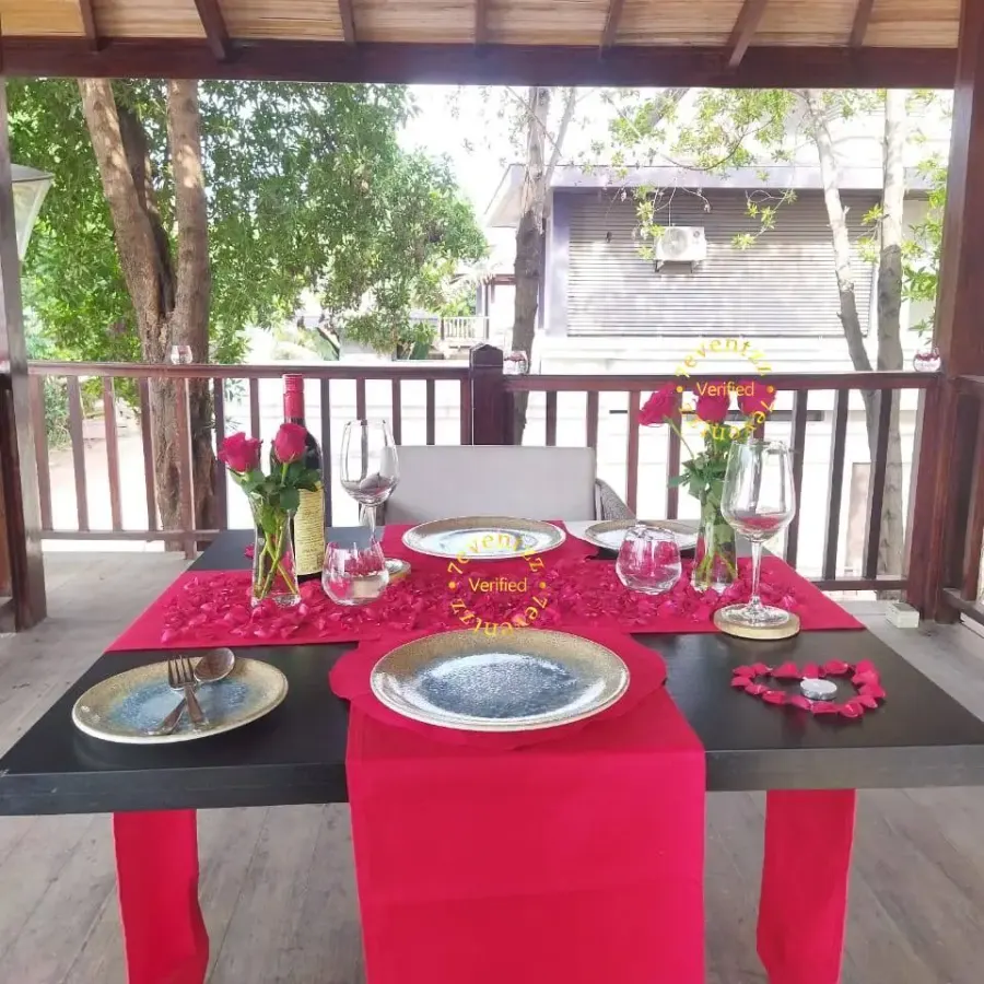 Romantic Dinner in Tropical Bliss — decoration setup in Pune