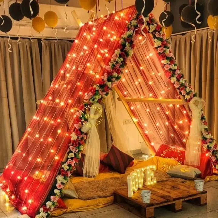 Romantic Cabana Setup for Couples — decoration setup in Pune