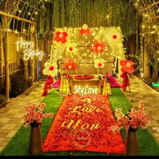 Dreamy Cabana with Dinner Moments — decoration setup in Pune