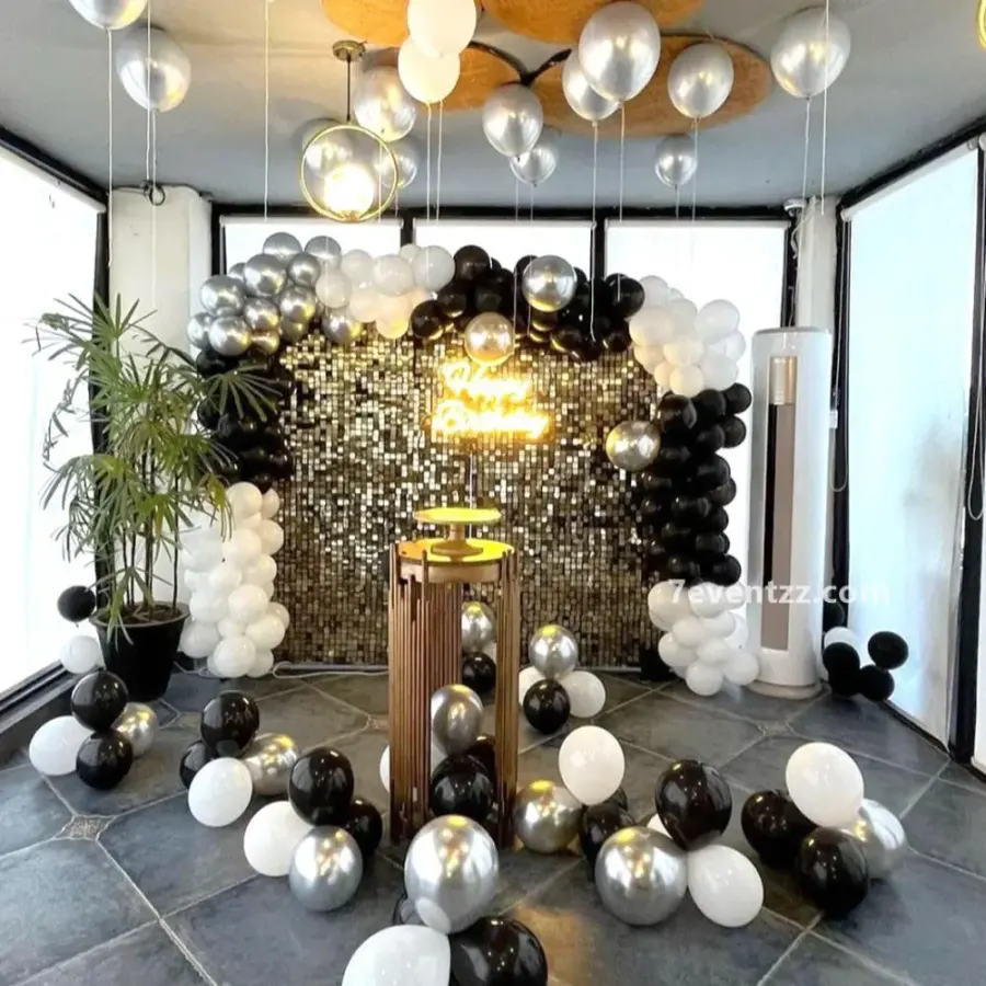 Silver Sequence Premium Decoration — decoration setup in Pune
