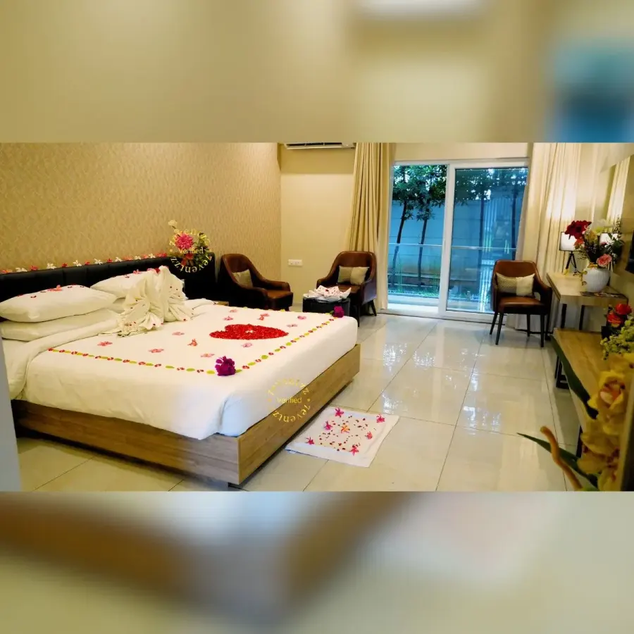 Romantic Stay and Dinner for Couple — decoration setup in Pune