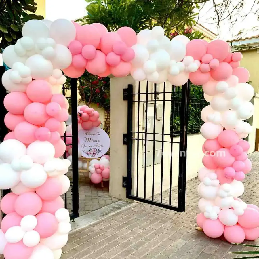 Pink and White Theme Decoration — photo 2