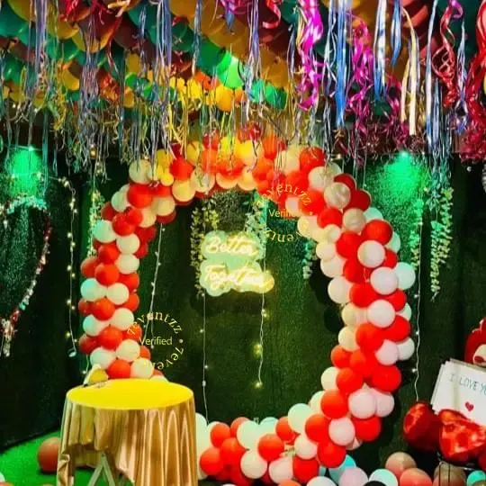 Personal Space for Couple Anniversary Dinner — decoration setup in Pune