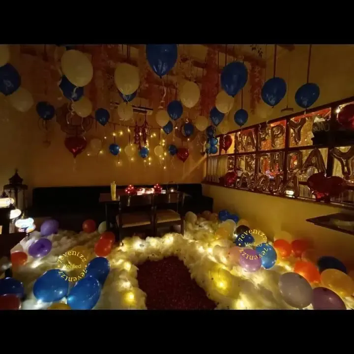 Date with Bae on Clouds — decoration setup in Pune