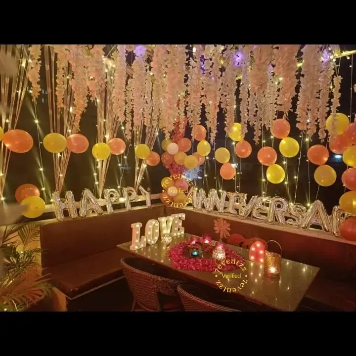 Dreamy Dinner at Rooftop — decoration setup in Pune