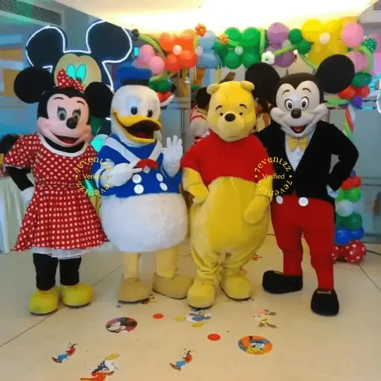 Mascot for Birthday Party in Chennai — decoration setup in Pune