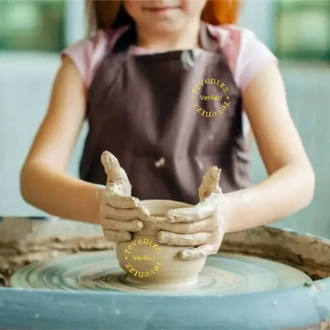Pottery Making Activity for Kids in Delhi — decoration setup in Pune