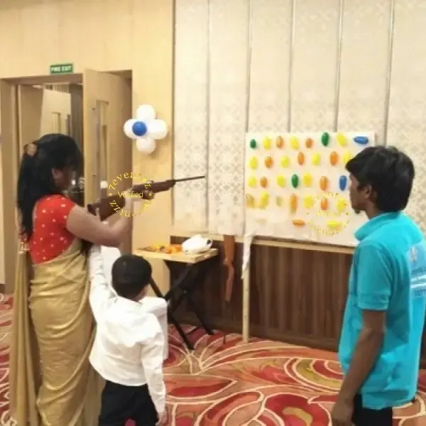 Balloon Shooting Game for Birthday in Hyderabad — decoration setup in Pune