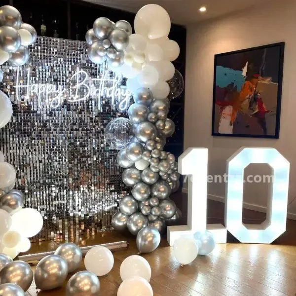 Silver Sequins Decoration — photo 2