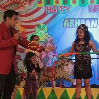 Game Host for Kids Birthday Party in Bangalore — decoration setup in Pune