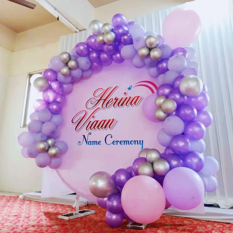 Customized Naming Backdrop — decoration setup in Pune
