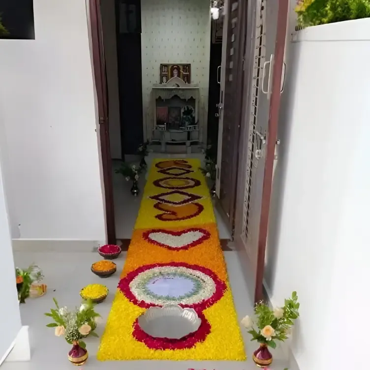 Grand Bride Welcome Flower Pathway Decoration — photo 2
