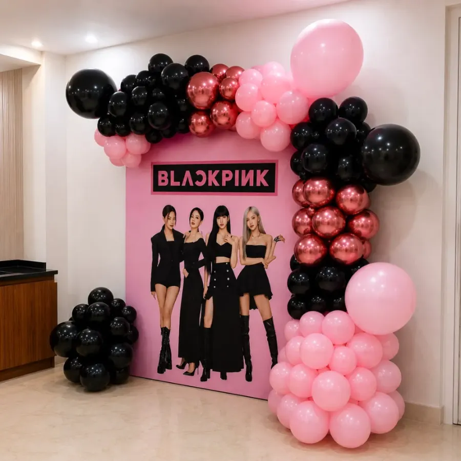 BLACKPINK Theme Birthday Balloon Decoration — photo 2