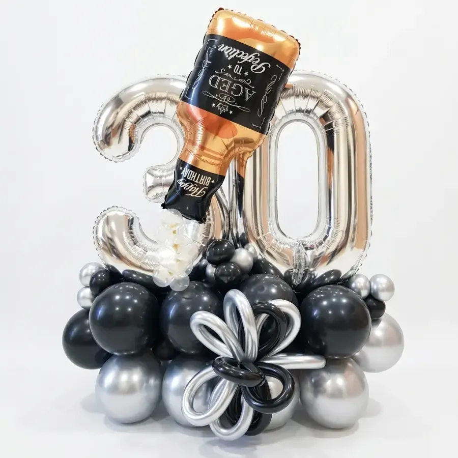 Number Balloon Bouquet — decoration setup in Pune