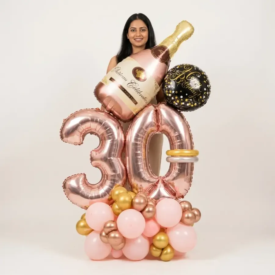 Birthday Balloon Bouquet — decoration setup in Pune