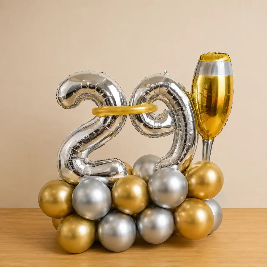 29th Balloon Bouquet — decoration setup in Pune