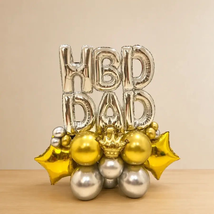 HBD Dad Bouquet — decoration setup in Pune
