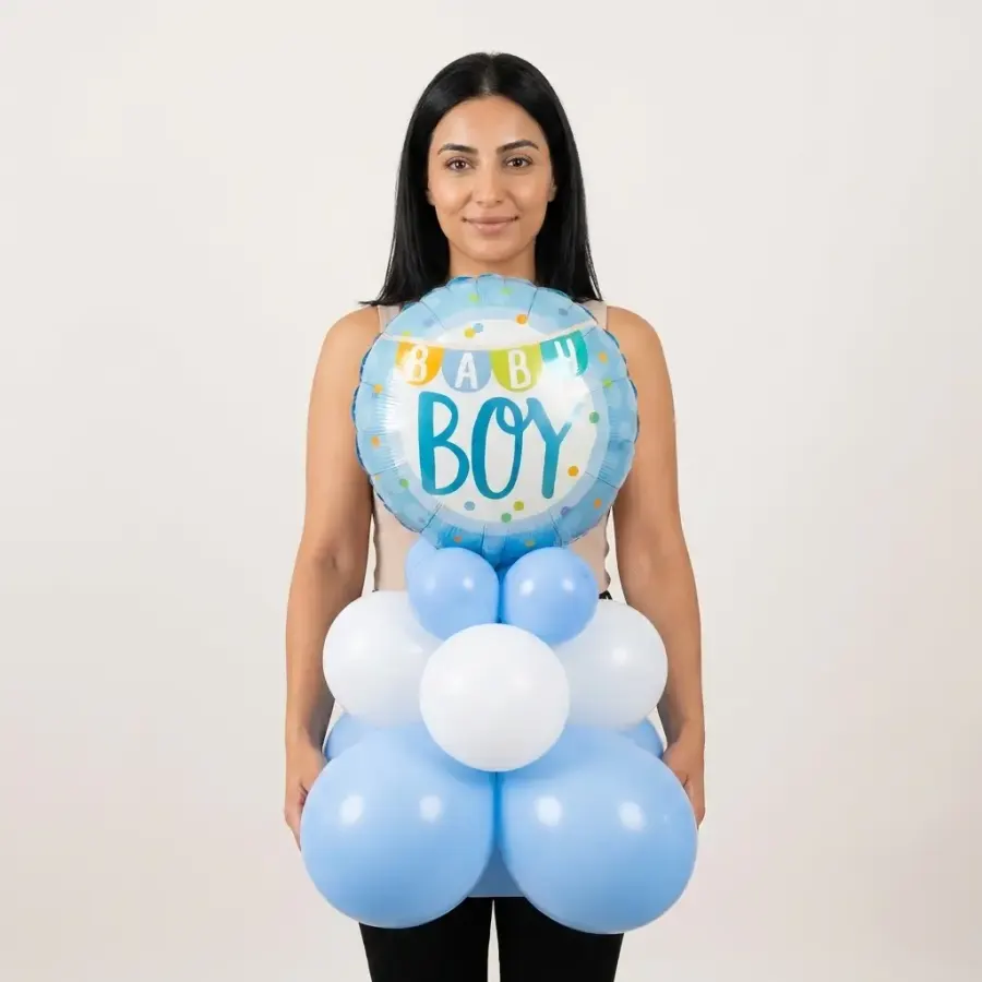Baby Boy Balloon Bouquet — photo 2