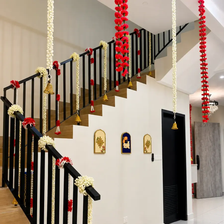 Luxury Housewarming Flower Decor — decoration setup in Pune