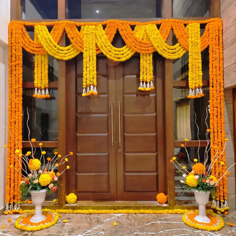 Flower Gate Decoration for Welcome — decoration setup in Pune