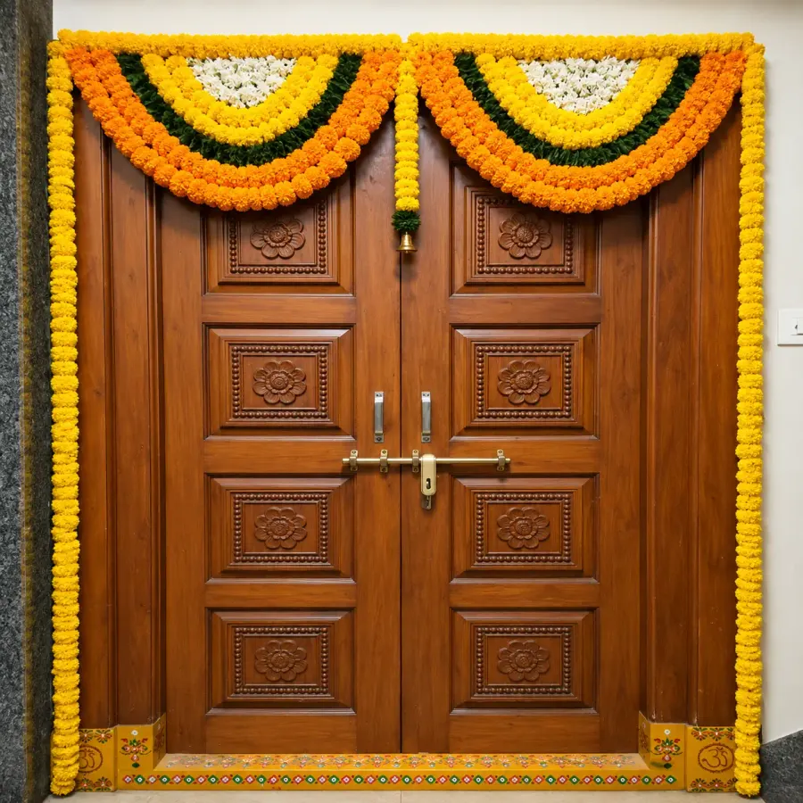 Flower Gate Decoration — decoration setup in Pune