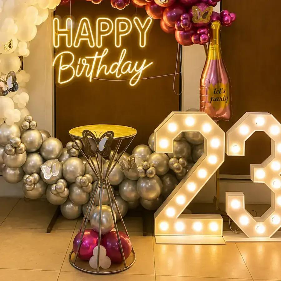 Elegant Butterfly Birthday Balloon Decoration — photo 2