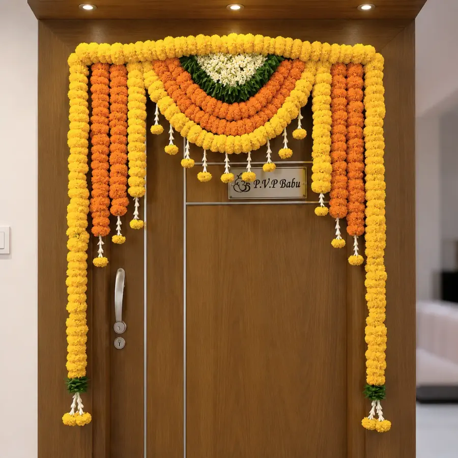 Housewarming Flower Decoration — decoration setup in Pune