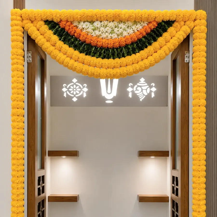 Mandir Flower Setup — decoration setup in Pune