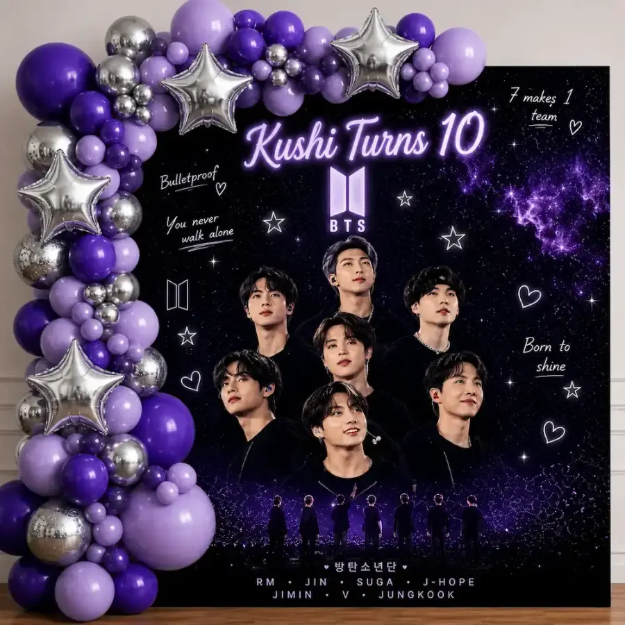 BTS Birthday Decoration at Home — decoration setup in Pune