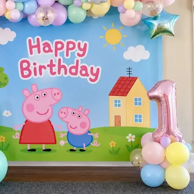 Peppa Pig Theme Birthday Decoration — photo 3