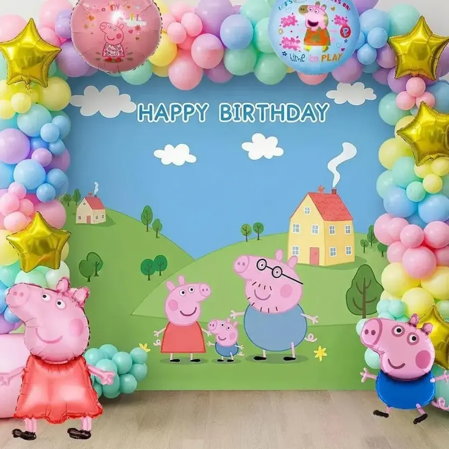 Peppa Pig Balloon Arch Decoration — photo 2
