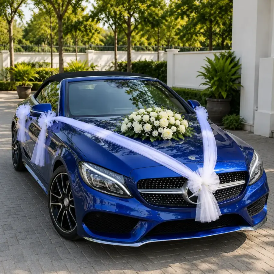 Marriage Wedding Car Decor — decoration setup in Pune