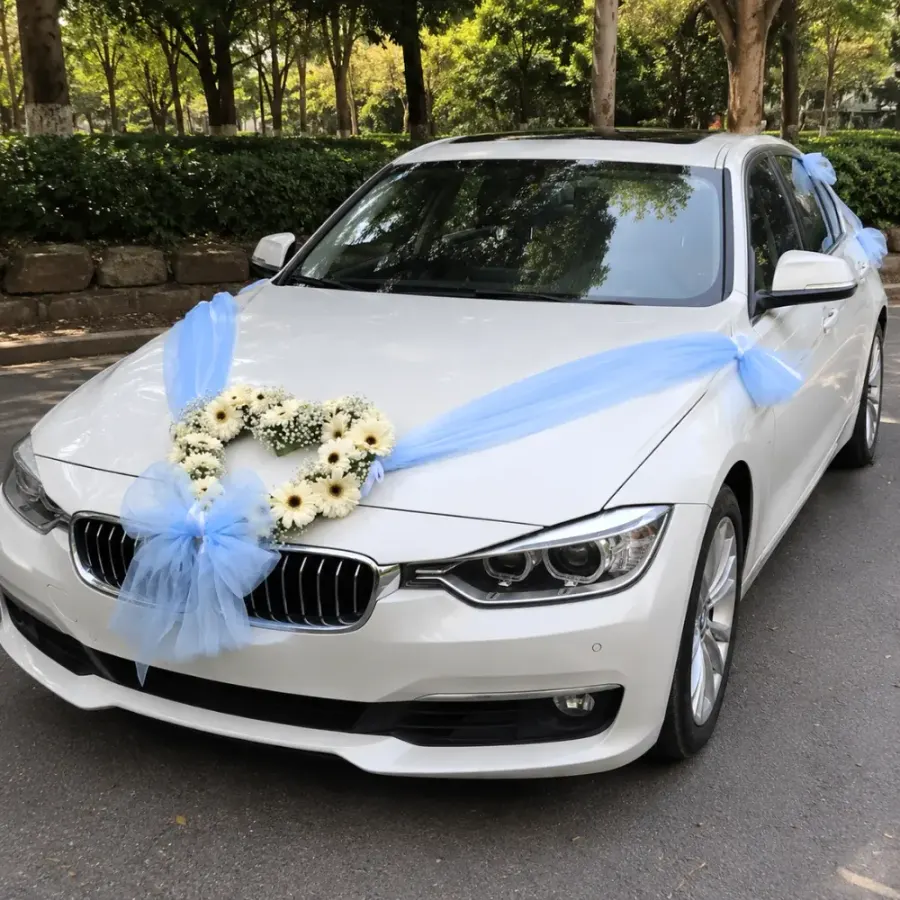 BMW Car Decoration For Wedding — decoration setup in Pune